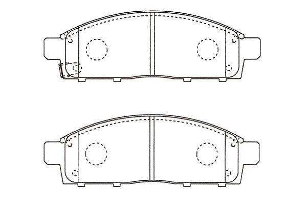 KAVO PARTS Piduriklotsi komplekt,ketaspidur BP-5560